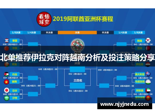 北单推荐伊拉克对阵越南分析及投注策略分享